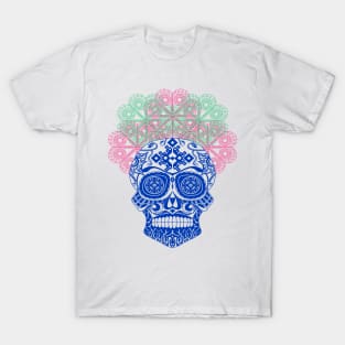 blue catrina calavera ecopop T-Shirt